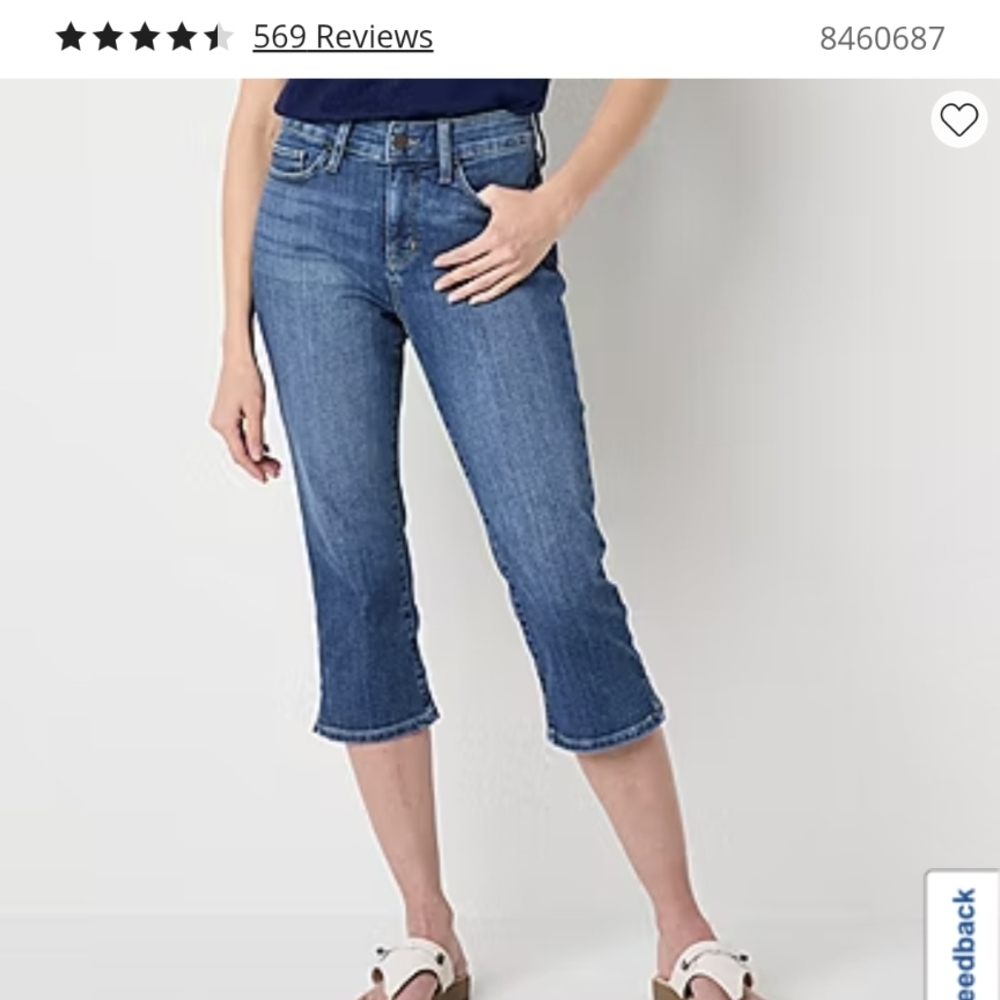 St. John's Bay Blue Cropped Jeans